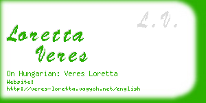 loretta veres business card